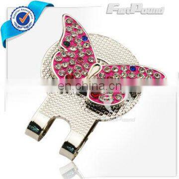 Diamond Butterfly Women's Golf Hat Clip