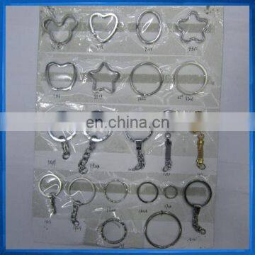 Heart shaped split key ring,keychain