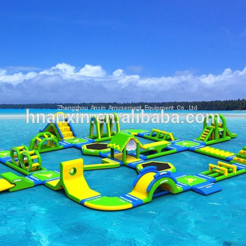 Cheap giant adult inflatable water obstacle course for sale