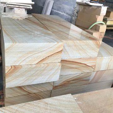 Yellow Rainbow Sandstone, Yellow Landscaping Sandstone,yellow Teak Wood Sanstone, Yellow Wooden Sandstone photo-2