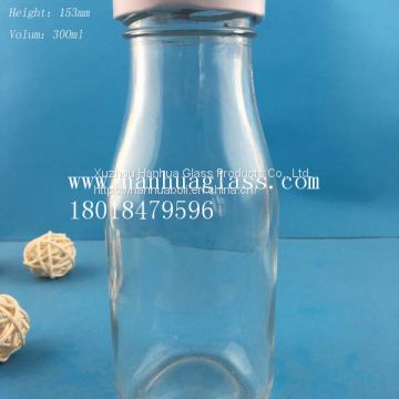 300ml Beverage glass bottle  Juice glass bottle,Milk glass bottle