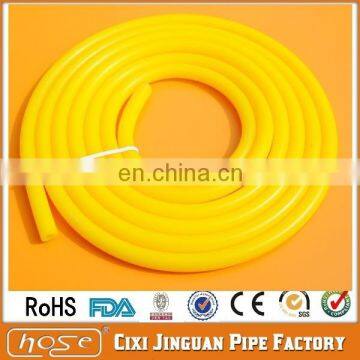 Yellow color thin silicone rubber tube, high quality competitive price silicone rubber tubes