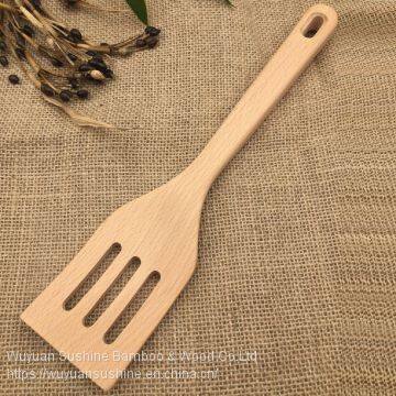 Natural wood slotted turner,Made of Beech Wood