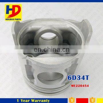 6D34 6D34T SK200-6 Engine Piston ME220454 With Alfin Oil Cooling Diameter 104mm photo-4