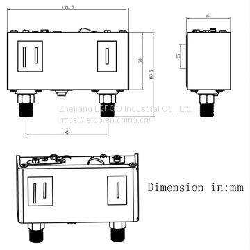 LEFOO LF58 Refrigeration System Dual Pressure Switch for Water Pump Control/compressor photo-4
