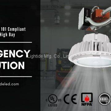 Lightide IP65 Rated 100 Watts Emergency UFO LED Industrial Light Battery Backup and 5 Years Warranty photo-2