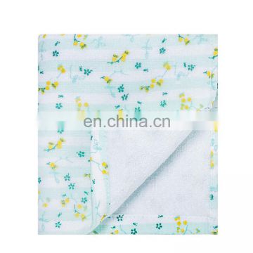 2018 new design Korean style fresh floral pattern soften microfiber face washer towels