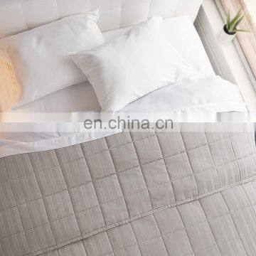 100% Cotton Sateen Woven Stripe Quilt 500 Thread Count Premium Modern Bedspread photo-4