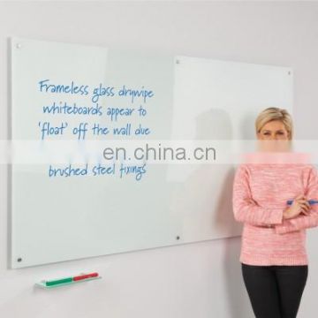 Professional custom classroom tepered glass dry eraser writing board removable writing board