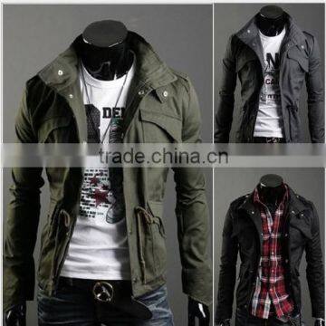 2015 Hot Sale Spring Coats Zipper Men New Fashion Men`s Coat Latest Design for Men photo-2