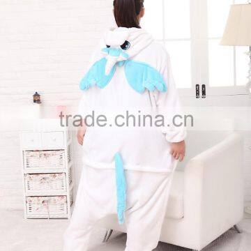 2015 Walsonstyles Cheapest Winter Animal Onesie Pajamas Jumpsuit Flannel Adult Jummp Blue Unicorn Pajama photo-3