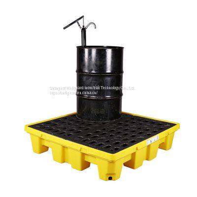 HDPE Spill Pallet Recycled Poly Drum Spill Containment Plastic Pallet for Chemical photo-5