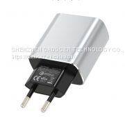 Quick Charge Aluminium EU Plug Mobile Charger Usb Charger Supplier Wholesale Mobile Phone Accessories photo-2