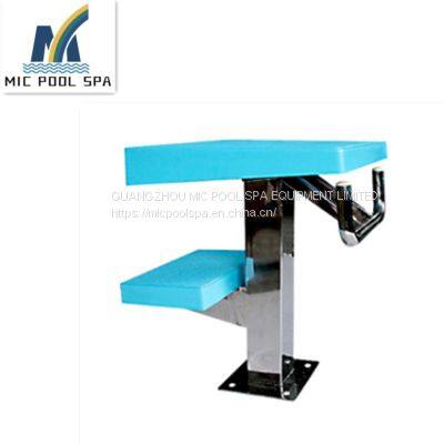 fiberglass and Stainless steel Pool Match Equipment,two Step Swimming Pool Starting Block for swimming pool