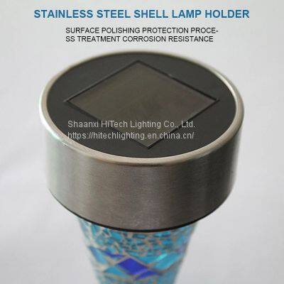 Mosaic Solar Outdoor Lawn Light Waterproof Ip55 Stainless Steel Garden Led Decoration Light for Landscape Yard Pathway photo-3