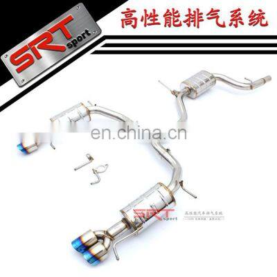 4 Exhaust Tips for Volkswagen VW Magotan Pipe Catback With Quad Double Tip photo-2