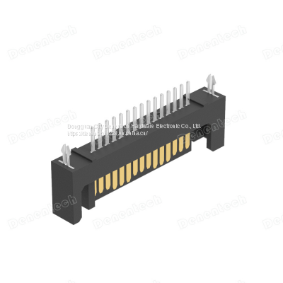 Denentech SATA 15P Male Straight Dip With Harpoon  Connector