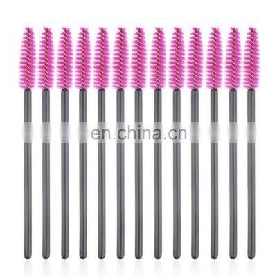 New 100pcs/lot make up brush Pink synthetic fiber One-Off Disposable Eyelash Mascara Applicator Wand best deal