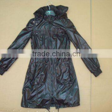 ladies fashion shiny long spring jackets