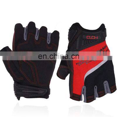 HANDLANDY wholesale fingerless workout outdoor training custom logo weight lifting fitness gym other sports gloves