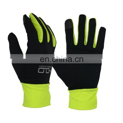 HANDLANDY Customized Running Gloves Touch screen Outdoor Sports Gloves With Full Finger protection