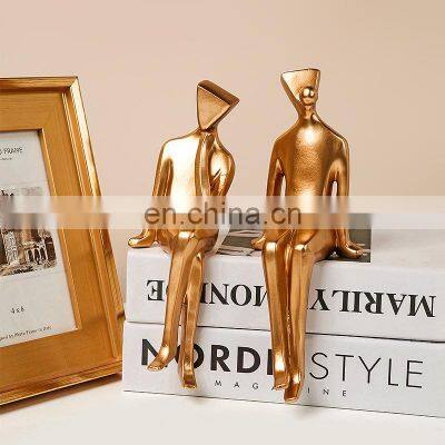 Nordic Light Luxury Creative Character Decoration Resin Crafts Home Decoration Furnishings