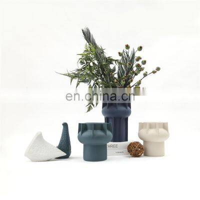 Gear Style Ceramic Colorful New Modern Decoration Flower Vase for Home photo-2