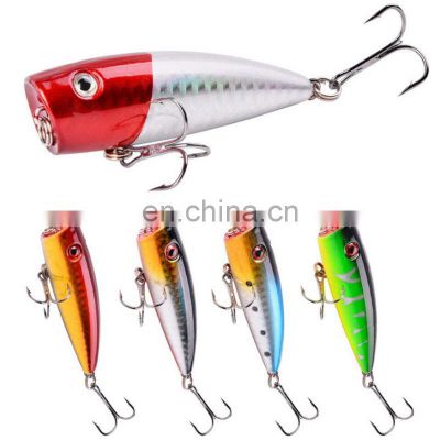 5 colors 6.5cm, 8g Plastic Bait Fishing Gear Wholesale Topwater Fishing Popper