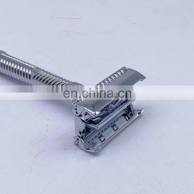 Professional Classical Style Sliver Metal Butterfly Safety Shaving Razor for Men photo-5