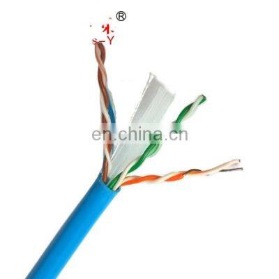 24AWG 0.51mm copper conductor pass Fluke Test lan cable Cat 6 network ethernet Cat6 UTP Communication Cables