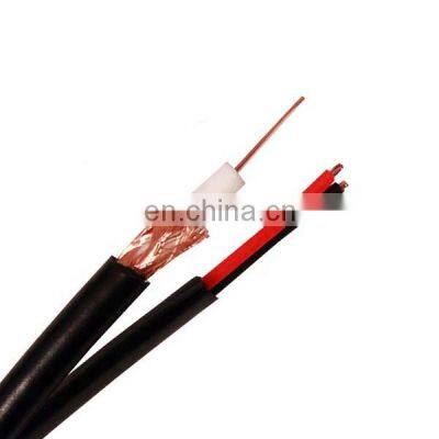 rg59+2c your CCTV Surveillance System rg59 Siamese Coaxial Cable, Indoor rg59 , 20 AWG BC, 95% CCA Braid, Black or White