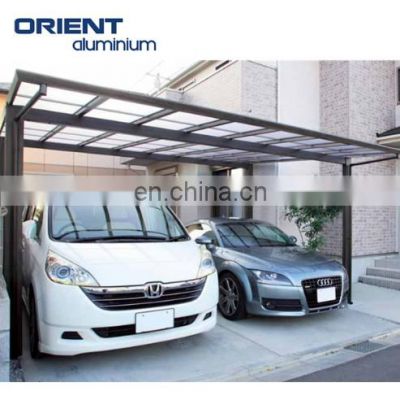 polycarbonate sheet PC roof Aluminum frame driveway gate canopy carport