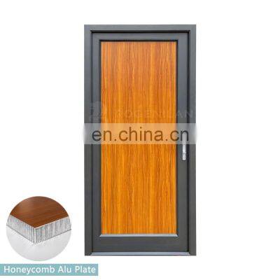 Modern honeycomb aluminum frame plate doors house