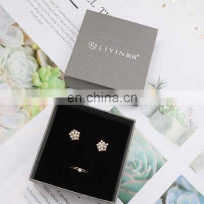 Wholesale luxury custom logo small cardboard jewellery storage packaging paper jewelry box