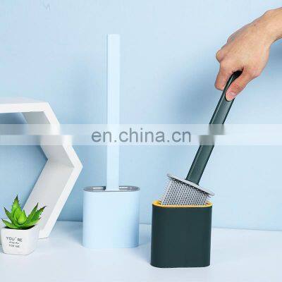 New Design TPR Toilet Brush Bathroom Cleaning Silicone Toilet Brush Plastic Clean Durable Toilet Brush photo-3