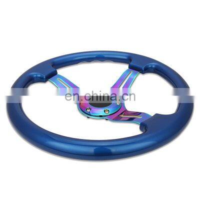 Hot Sale Plastic Material Universal Cars Steering Wheels Racing Sport Stylish Plastic Car Steering 350mm