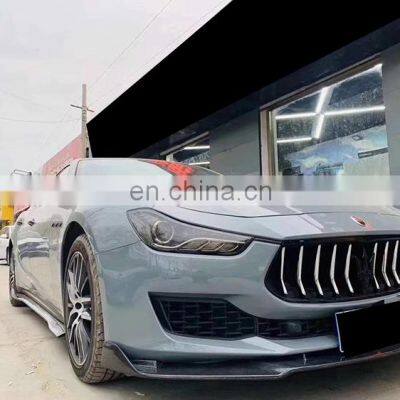Runde Carbobn Fiber Material New Style Bodykit With Front Rear Lip Side Skirt Spoiler For Maserati Ghibli Body Kit photo-2