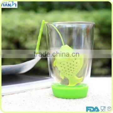 2015 New Design FDA/LFGB Fishing Shape Silicone Tea Bag photo-2