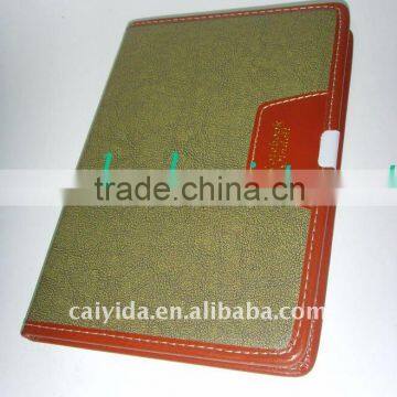 high quality Fashion PU logo printing service notebook