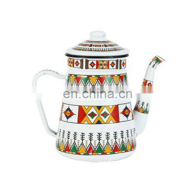 Enamel Kettle Tea Pot Set Enamel Tea Kettle with Lid