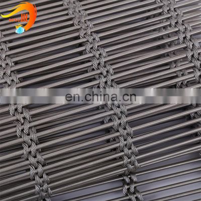 Factory direct sales decorative building facade stainless steel rope wire mesh