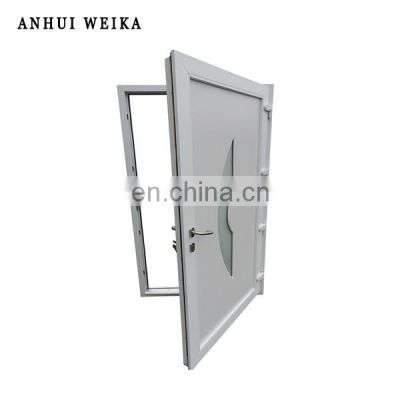 trend 2022 24x80 frosted glass door opaque glass WC doors PVC profiles mobile houses cheap casement Retail wholesale