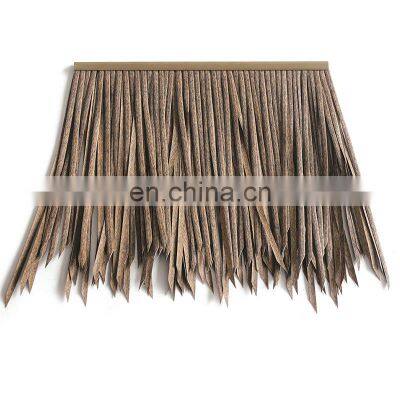 Cheap  big bamboo umbrella thatch roof  coconut thatch synthetic thatch cape reed