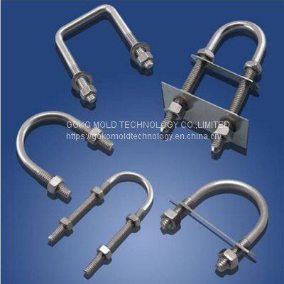 Ukuran Kustom Hot Dip Galvanis Baja Tahan Karat Bolt Pipa Klem Persegi Baut U Untuk Screw photo-5