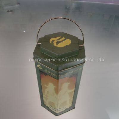 Hexagonal Reusble Tea Candy Cookie Tin Box photo-5