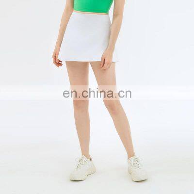 Blank Custom Logo With Shorts Two-in-one Mini Pleated Tennis Skirt Sexy Women Golf Baseball Wear Gym Skirt photo-4
