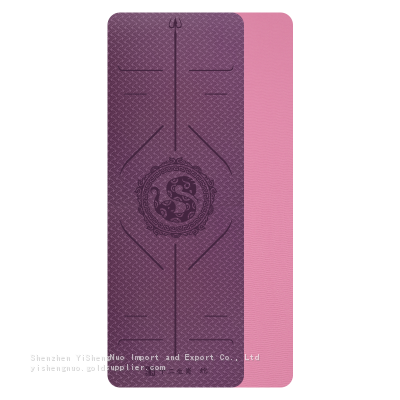Double Layer TPE Yoga Mat Eco Friendly Yoga Mat With Logo photo-5
