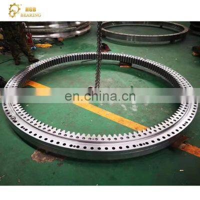 Custom Made Rotary Drill Machine Twin Row Ball Slewing Bearing heavy duty turntable bearing