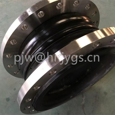 Rubber Expansion Joint Flanged Connector Coupling Pipeline Bellows