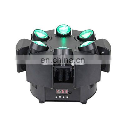 New Style Rgbw 6x10w 4in1 Dj Stage Lighting 6 Head Beam Moving Head Light stage Light